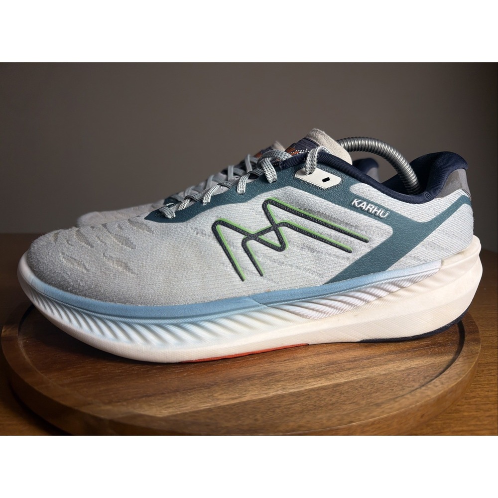 Karhu Fusion 4.0 Ortix Mens Running Shoes Sky Gray Green F101010 Size 11